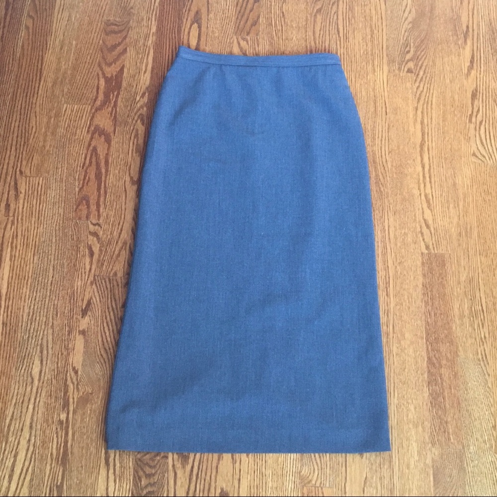 Wool Pencil Skirt